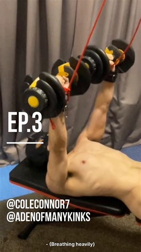 Gym Roadshow 🏋️‍♂️Part 2/3As the “assessment” escalates into full training, Aden （@AdenOfManyKinks） is locked into increasingly intense predicament bondage positions, each one specifically chosen to target every muscle he had enthusiastically ticked on the new-member questionnaire.The mantra glowing on the wall — “No Pain, No Gain” — takes on a much darker, more intimate meaning…～～～当“评估”升级为正式训练后，Aden （@AdenOfManyKinks）被持续锁进强度不断加剧的两难束缚姿势里，每一种姿势都专门为锻炼他在新会员问卷上积极勾选的肌肉而设计。墙壁上闪烁的巨型标语——“No Pain, No Ga