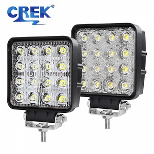 12V 24V Square 4.3 Inch 48W Heavy Duty LED Work Light
