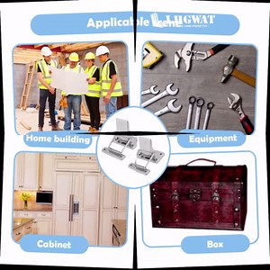 Cabinet Latches, 2 PCS Stainless Steel Spring Locks, Hardware Cabinet Door Loaded Spring Hasps Easy to Install Spring Toggle for All Kinds of Boxes Barrels Cabinets Machinery and Equipment