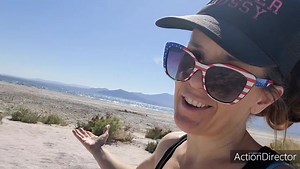 Exploring all kinds of weirdness down by the fabulous Salton Sea! Technically, the "sand" on the beach is not made of just fish bones, it's also barnacles...but either way, it doesn't feel too good when you get it stuck in your flip-flop! 😜 | Wonderhussy