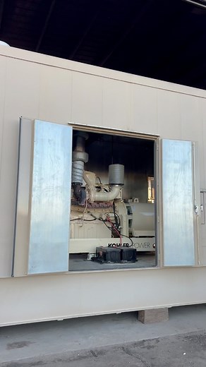 Our technician Alan here fires up a 1 MW Kohler for a load test. Here are the highlights of the long process. See more on this unit at https://ow.ly/X9Ep50R7vhx. It is available! Yes, there is another generator also being tested in the background. #loadtest #dieselgenerator #dieselpower #kohler #generator #industrialpower #turbo #sound | Generator Source