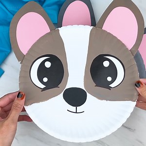 🐶 Dog Paper Plate Craft ✂️ Get the template on the blog | Simple Everyday Mom