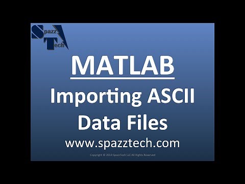 Importing #ASCII deliminated files into #MATLAB using dlmread function