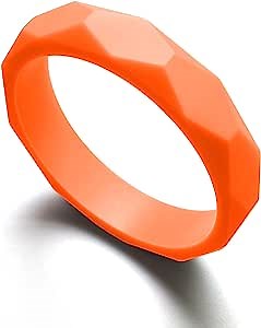 Sweet Paws Dog Chew Toys - Wearable Silicone Dog Toys for Aggressive Chewers - Fun to Chew, Chase, Tug, and Fetch - Durable Puppy Nipping Solution Toys for Small/Medium Dog (Orange Crush)