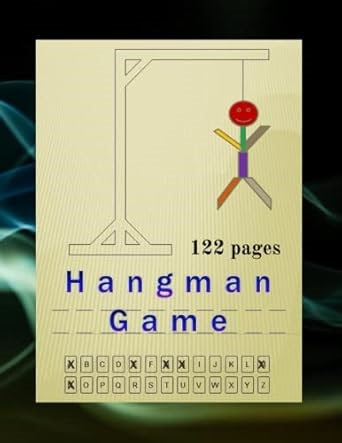 Amazon.com: Hangman Game: 120 pages, Hangman Puzzles Game Book For Adults and Kids, Large Pages for Easy Play 8.5 X 11 inches, Hangman Games , Activity Book: 9798754998940: Ruby, Anya Megan: Libros