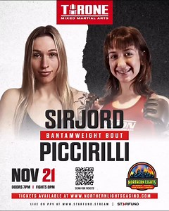 🚨 Join us this Friday night at the Northern Lights Casino for an adrenaline-fueled evening of MMA action! Limited seating remains! Get your tickets today at northernlightscasino.com! #mma #fightnight #casino #minnesota | Throne MMA