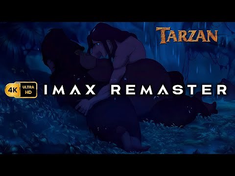Tarzan 1999 (Kerchak dies and accepts Tarzan as his son) | 4K IMAX Remaster