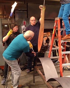 2.9K views · 120 reactions | What is the #maestro creating ⁉️ So much work to go!! Credit: Lino Tagliapietra Inc #linotagliapietra #master #maestro #glass #glassblower #glassblowing #art #artist #glassart #museumofglass #artglass #design | Lino Tagliapietra Inc | Facebook