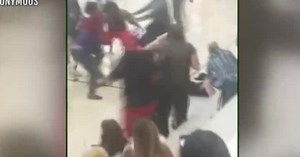 Adults fight during kid's basketball game