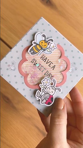 How to make your own shaker card! 🐝🌸