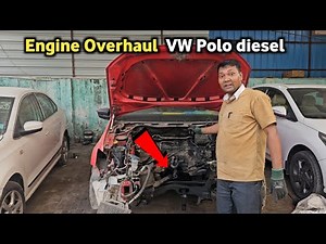Engine overhaul Volkswagen Polo 1.6 diesel