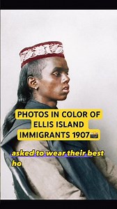 Photos in color of Ellis Island Immigrants #history #historia #photography