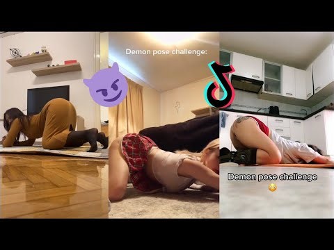 Demon Pose Challenge Compilation (Woah Song) 😈😈😈