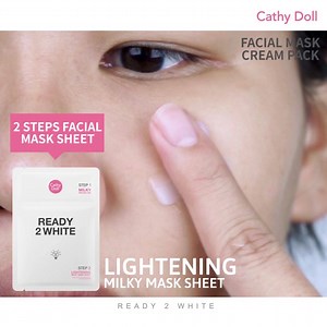 Find yourself this amazing Lightening Milky Mask Sheet and follow our quick and super easy steps to achieve naturally smooth and effortless bright skin! #CathyDoll #CathyDollPH #CathyDollPhilippines #Ready2White | Cathy Doll Philippines