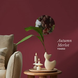 Discover Autumn Merlot, where the enchanting colors of ripe red grapes intertwine, creating a mesmerizing harmony that delights the senses. #GLCPaints #WeSpeakColors #ColorCollection | GLC Paints