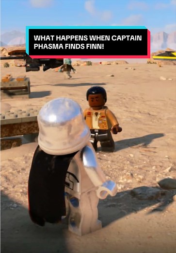 Captain Phasma Encounters Finn in Lego Star Wars