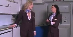 clothed stewardess fucked in first class