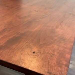 1K views · 22 reactions | Simple and sleek cherry farmhouse table. Which wood do you prefer for tables? PC: @red_barn_home | JET Tools | Facebook