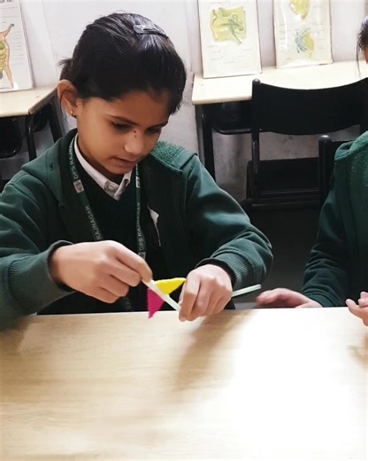 STRAW ROCKET : GRADE 2 In Grade 2, students explored the Straw Rocket Activity! By blowing through a straw, they discovered how air pressure can launch a rocket. This exciting experiment ignited their curiosity and made learning about science enjoyable and interactive. | Delhi Public School Raj Nagar (DPS RajNagar)