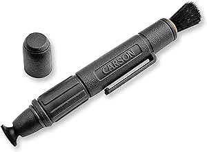 Carson C6 Lens Cleaner with Dry Nano-Particle Cleaning Formula (CS-25), Black, Large