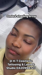 Ombré shading brow H-T Cosmetic Tattooing & Lashes Studio @highlight | Hanh Thach