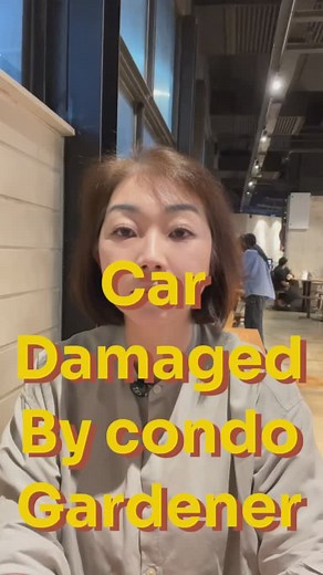 Car damaged by condo gardener while cutting grass#orcriskconsulting #insurance | Lew Mei Peng