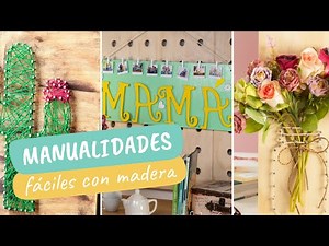 Manualidades fáciles con madera