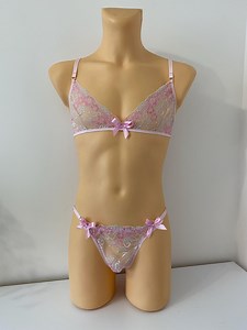 Pink Men Bra AA and Sissy Panty. Crossdresser Transgender Lingerie Set Bra. Beige Flat Bra Extra Large Sizes. - Etsy
