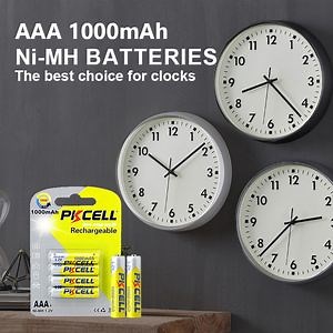 [Hot Item] Pkcell Factory 1.2V NiMH Rechargeable Battery AAA 1000mAh Rechargeable Battery for Toys