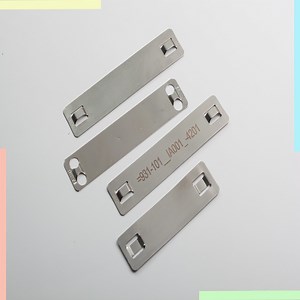 [Hot Item] Ex-Work Price 9.5*89*0.4mm Stainless Steel Cable Marker Tag