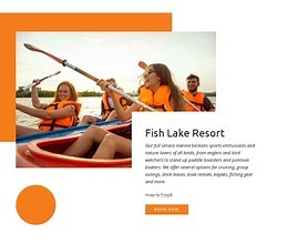 Fish lake resort - Website Template by Nicepage