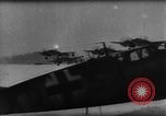 1944 – Germany: Views of German warplanes in flight during World War II. Gun camera views of German fighters attacking U.S. B-17 bombers