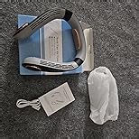 Neck Fans that Blow Cold Air Rechargeable,Portable Neck Fan Air Conditioner Battery Powered,Metal Cooling Plate Personal AC,Leafless Wear Round Hanging Neck Coolers for Hot Weather Flashes White