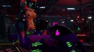 Protogen get pounded by big synth