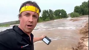 BIGGEST Craziest Flash Flood Front Wall Intercept in Rimrock Arizona | Reed Timmer Extreme Meteorologist