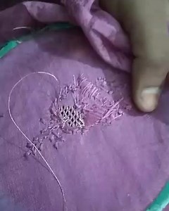 25 reactions | Shasumz Chikankari karigar sewing a dull gold kasab...