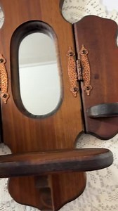 Vintage Trifold MCM Wood Wall Mirror Shelf Gallery Wall - Etsy
