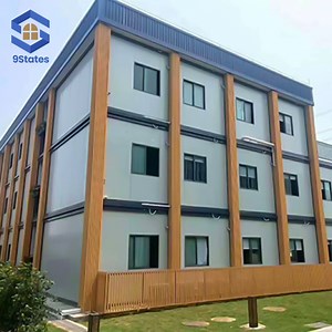 [Hot Item] 20FT Prefabricated Portable House Customized Size Stackable Impact Resistant UV Resistant Anti Rust Modular Dormitory Office Fold Container House Prefab House