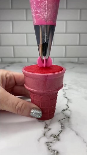 392K views · 4.2K reactions | Barbie vibes ✌ melted icream cupcake cones #cakecones #barbiecake #pink #barbiemovie #cakeart #cakedecorating | Cupcake SB12 | Facebook