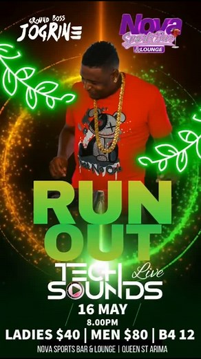 🔥 HOTTEST PREMIUM FRIDAY NIGHT PARTY! 🔥 This Friday at Nova Sports Bar and Lounge, Arima We feature a monstrous dj cast 💻 for the FIRST TIME: TECH SOUNDS LIVE! 🎶🔥 Ladies: $40 | Guys: $80 before midnight | Listed Ladies Free ✅ Event starts at 8 PM and goes till late! Dress code: Sexy & Classy ✨ For Birthday Reservations > 355-1744 or 355-4949 Don’t miss out on the ultimate Friday night experience! 💃🕺 | Louis Robinson