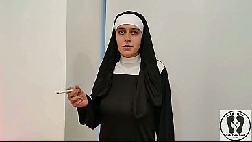 ATONE FOR SINS SUCKING A DICK - THE HORNY NUN COMPLETE MOVIE