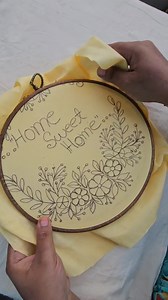25K views · 435 reactions | Beautiful Hoop art design. full drawing tutorial video for beginners. | craft.home | Facebook