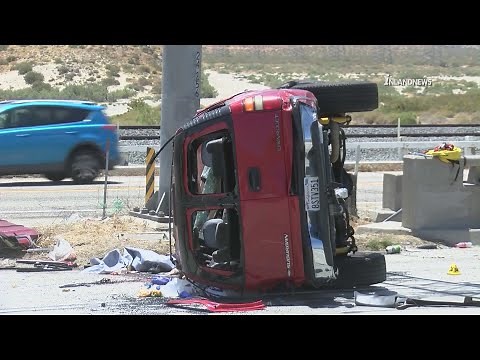 3 killed, 7 injured in major crash on 10 Freeway near Palm Springs