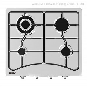 [Hot Item] 4 Burners Table Top Gas Stove Lotus Flame Stainless Steel Table Gas Cooker