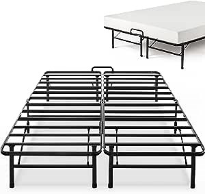ZINUS 14 Inch SmartBase Select with Mattress Stopper, Mattress Foundation, Platform Bed Frame, Box Spring Replacement, Queen, Black