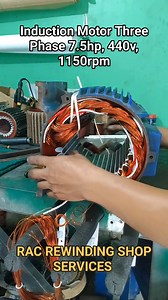 Rewind induction motor ⚡#racrewindingshop #repair #and #Rewind #viralvideo #post | Dhon AlmoCosta
