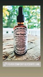 Fever Comfort - Herbal Glycerin Extract is a child & adult fever soother that is helpful in managing providing comfort when fever is present during common flu, cough, or cold. This formula contains traditional plants that promote perspiration, which cool and herbs that provide anti viral support & bodily comfort. Fever Comfort Herbal Glycerin - Suited for Children 1 year Adult For Children aged 6 months to 1 year - See Violet Children`s Syrup Suitable during pregnancy & breastfeeding Herbal Feve
