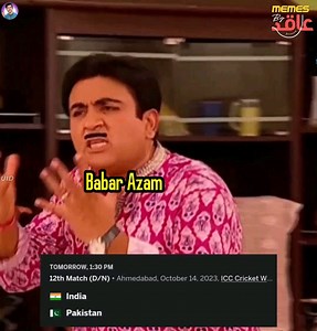 Babar Azam motivational speech before #INDvsPAK match | Memes By Aquid