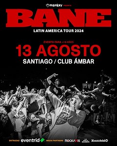 Bane, la banda de hardcore punk americana fundada en 1995 se ha reactivado y junto con ello agendaron su paso por Latinoamérica este 2024. La agrupación, que se caracteriza por su gran energía y cercanía con el público, lanzó en 2014 el quefue su último disco “Don’t Wait Up” con el que salieron de gira y se mantuvieron activos hasta 2016. Posteriormente, los originarios de Massachusetts, se reactivaron en 2021 y 2023. Hoy, se encuentran agendado fechas en Europa para concluir el 2024 con su paso
