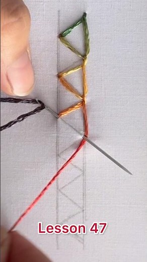 Closed Blanket Stitch Tutorial | Hand Embroidery for Beginners #47